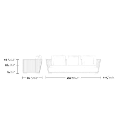 Grand Bitta 3 Seater Sofa By Kettal Additional Image - 1
