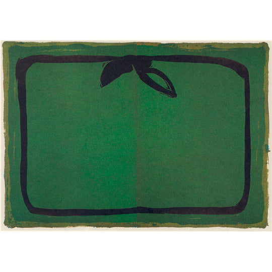 Green and black border Painting by Santa & Cole