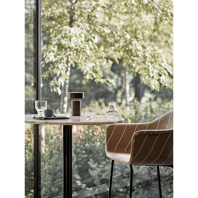 Harbour Column Table, Round Table Top Bar Height by Audo Copenhagen - Additional Image - 20