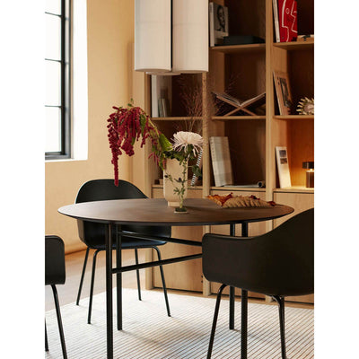 Harbour Hard Shell Dining Arm Chair Black Steel Base by Audo Copenhagen - Additional Image - 10