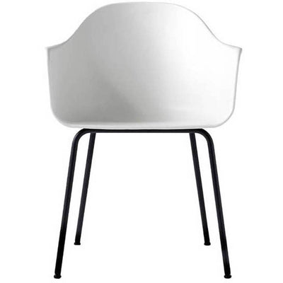 Harbour Hard Shell Dining Arm Chair Black Steel Base by Audo Copenhagen - Additional Image - 7