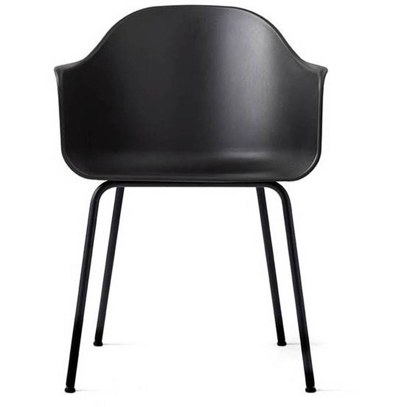 Harbour Hard Shell Dining Arm Chair Black Steel Base by Audo Copenhagen