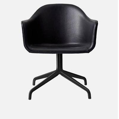 Harbour Upholstered Dining Arm Chair Black Star Base w/Swivel by Audo Copenhagen - Additional Image - 5