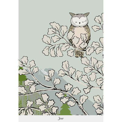 Hello Bespoke Owl Wallpaper by Isidore Leroy - Additional Image - 1