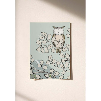 Hello Owl Sample Wallpaper by Isidore Leroy