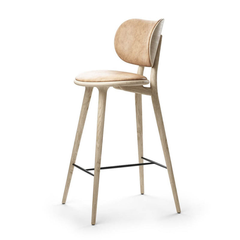 High Stool with Backrest by Mater - Additional Image 20
