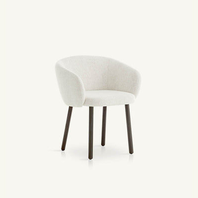 Huma Upholstered Armchair with Solid Wood Legs by Expormim