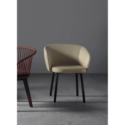Huma Upholstered Dining Chair with Metal Legs by Expormim - Additional Image 2