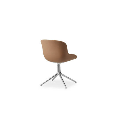 Hyg Comfort Chair Swivel 4L Full Uph. Alu Ultra Leather by Normann Copenhagen - Additional Image 3