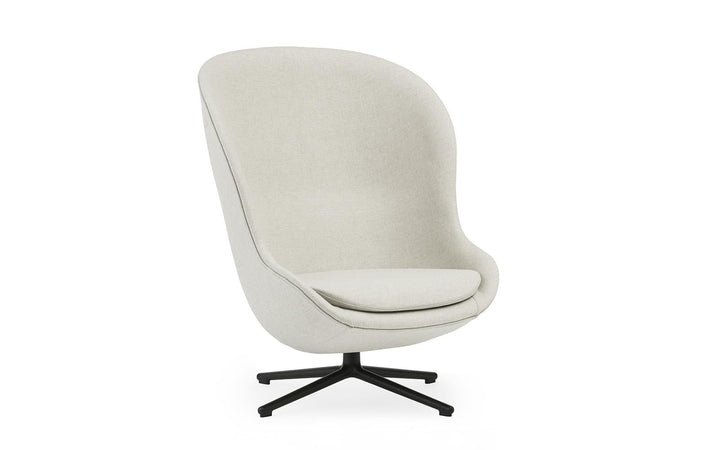 Hyg High Swivel Black Aluminum Main Line Flax Lounge Chair by Normann Copenhagen