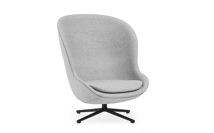 Hyg High Swivel Black Aluminum Synergy Lounge Chair by Normann Copenhagen