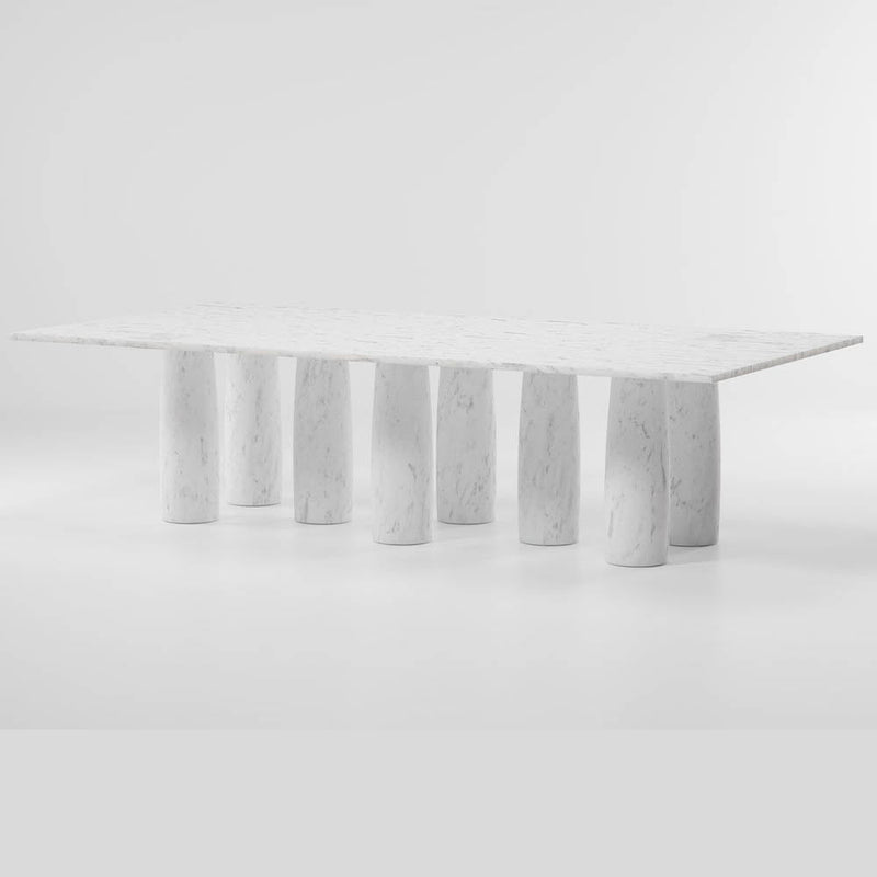 Il Colonnato Marble Dining Table 110x55 Inch By Kettal