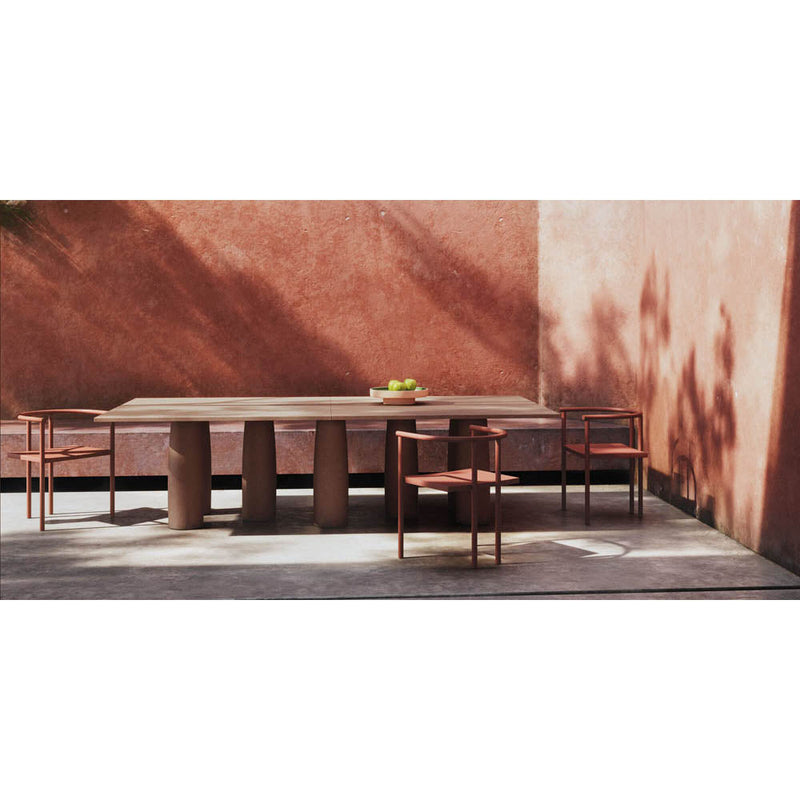 Il Colonnato Minera Stone Dining Table 55x55 Inch By Kettal Additional Image - 3
