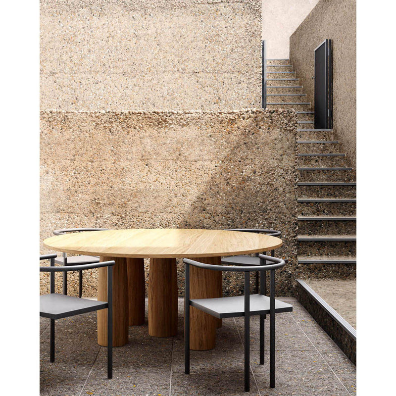 Il Colonnato Teak Outdoor Dining Table 110x55 Inch by Kettal