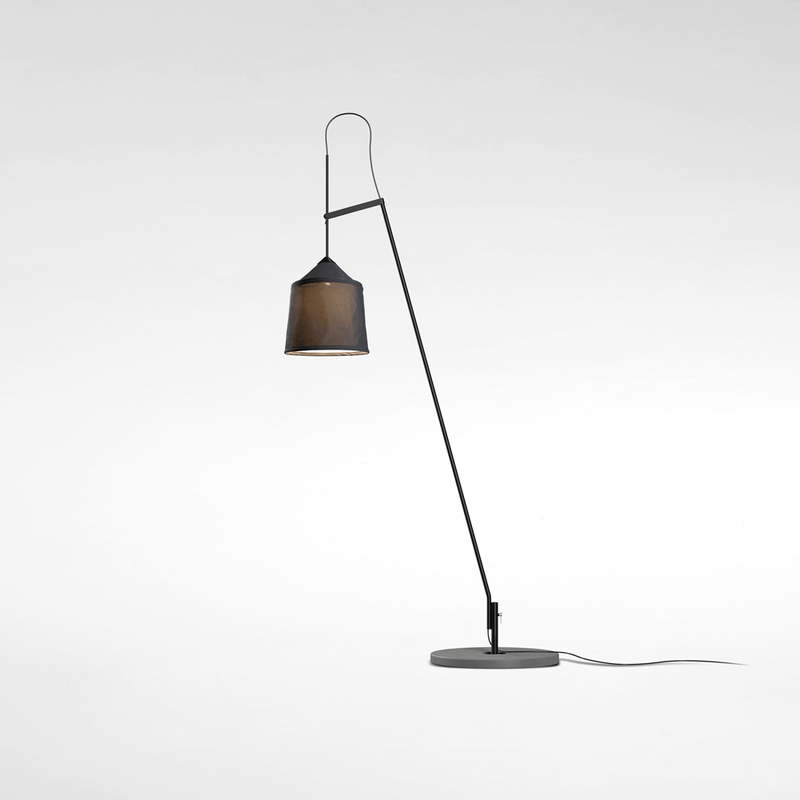 Jaima P307 + Shade 54 Black Floor Lamp by Marset