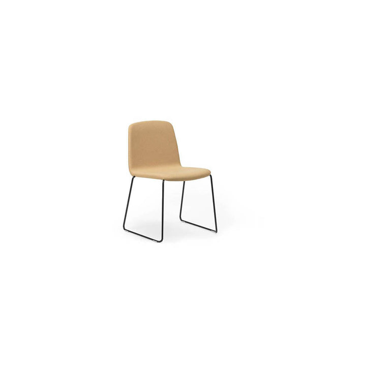 Just Chair Upholstered Black Steel/ Synergy by Normann Copenhagen