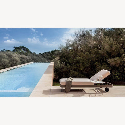 Kabu Outdoor Chaise Longue with Wheels by Expormim - Additional Image 1