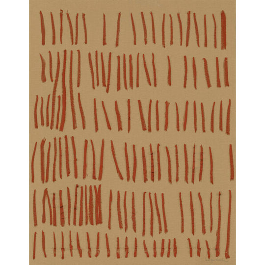 Kokoro M, tile on mustard Painting by Santa & Cole