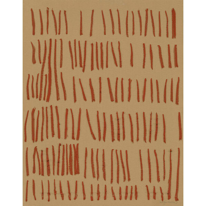 Kokoro M, tile on mustard Painting by Santa & Cole