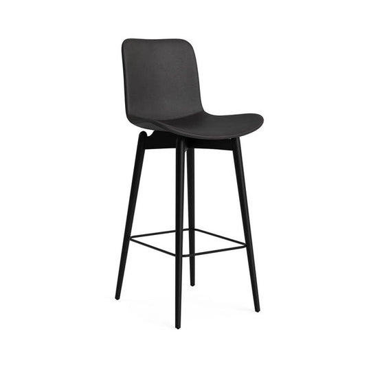 Langue Bar Chair Leather Upholstery by NOR11