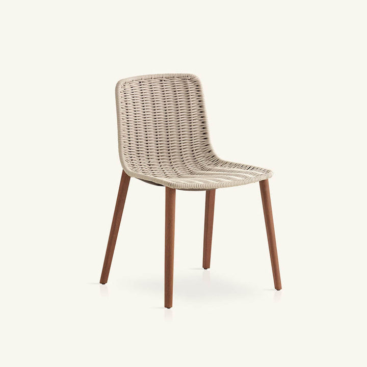 Lapala Outdoor Dining Chair with Solid Wood Legs by Expormim