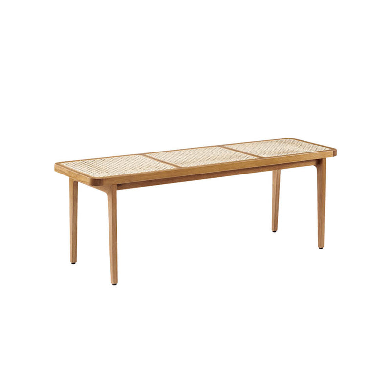 Le Roi Bench Oak French Rattan by NOR11