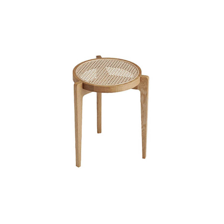 Le Roi Stool Oak French Rattan by NOR11