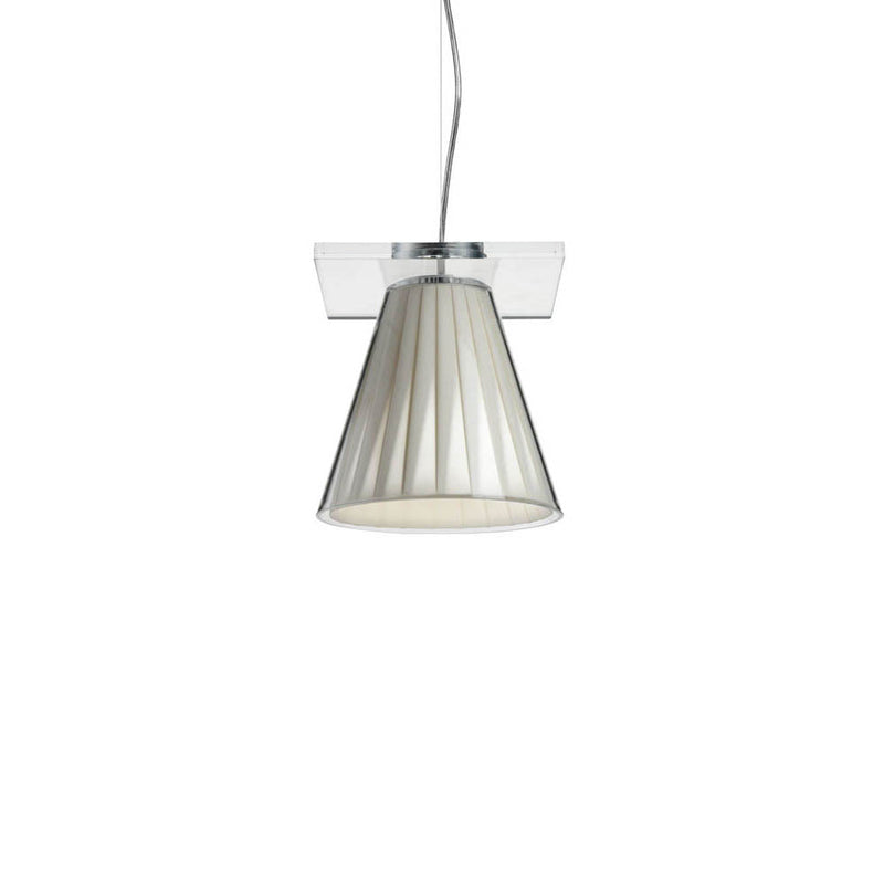 Light-Air Hanging Sculpted Lamp with Fabric in Beige by Kartell - Additional Image 1