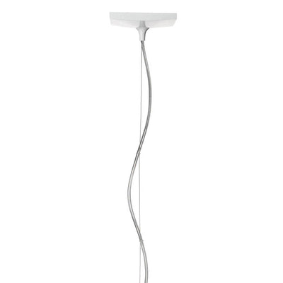 Light-Air Hanging Sculpted Lamp with Fabric in Beige by Kartell - Additional Image 2