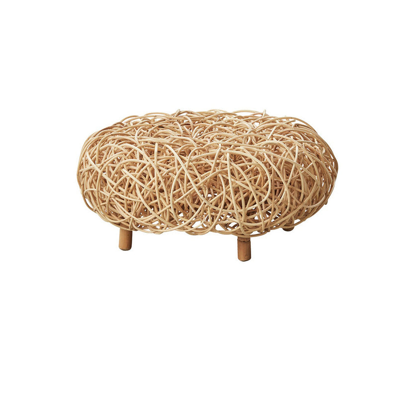 Loop Footstool Indoor by Cane-line Additional Image - 1