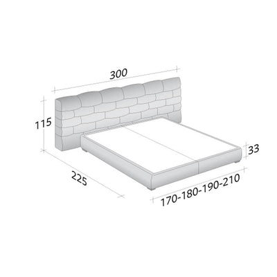 Majal Double Bed with Wide Headboard by Flou Additional Image - 10