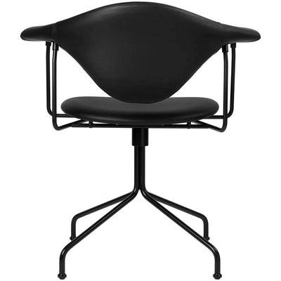 Masculo Meeting Chair Fully Upholstered, Swivel Base by Gubi