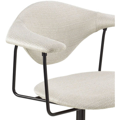 Masculo Meeting Chair Fully Upholstered, Swivel Base by Gubi