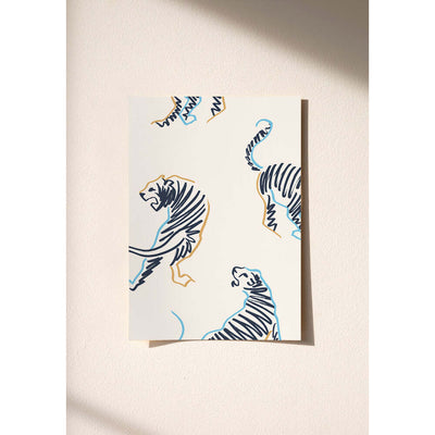Mini Tigres Sample Wallpaper by Isidore Leroy