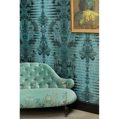 Moire Damask Foil Wallpaper by Timorous Beasties - Additional Image 14