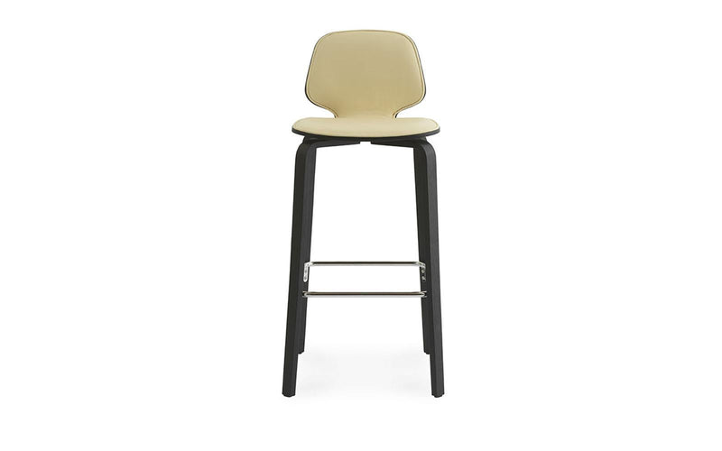 My 29" Seat Height Front Upholstery Black/Ultra Leather Chair Barstool - Additional Image 1