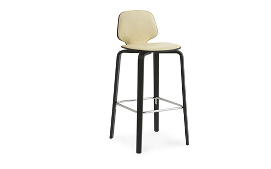 My 29" Seat Height Front Upholstery Black/Ultra Leather Chair Barstool