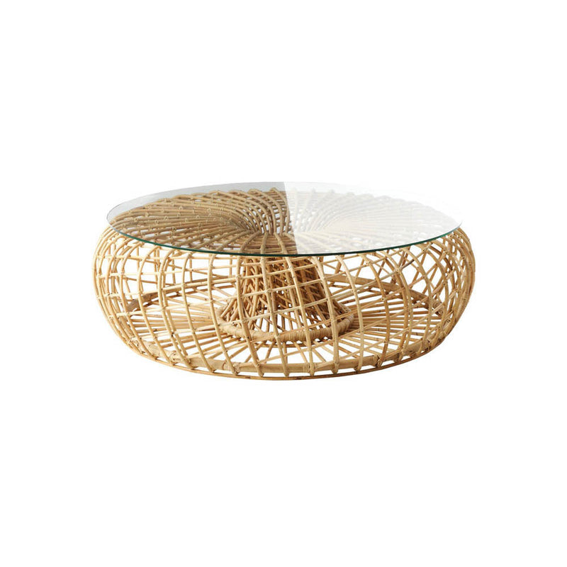 Nest Indoor Coffee Table/Footstool Rattan, Natural by Cane-line Additional Image - 3