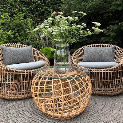 Nest Outdoor Coffee Table/Footstool by Cane-line Additional Image - 11