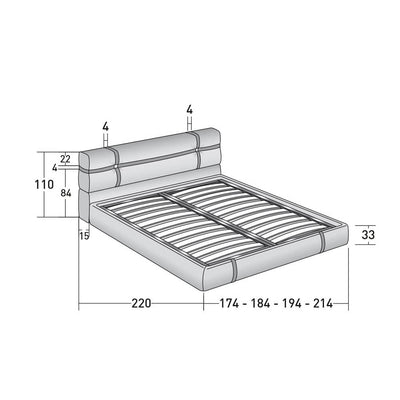 New Bond Double Bed by Flou Additional Image - 13