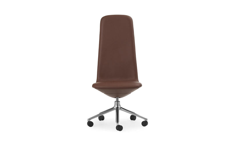 Off 5W Gas Lift Aluminum Ultra Leather Chair High - Additional Image 1
