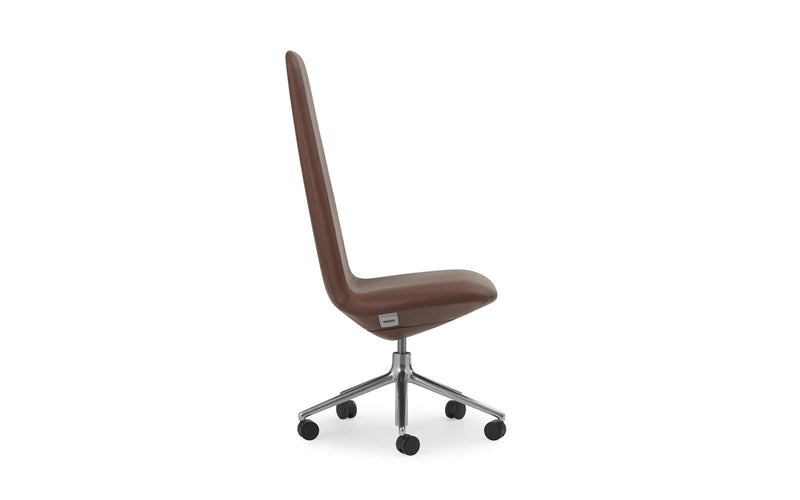 Off 5W Gas Lift Aluminum Ultra Leather Chair High - Additional Image 2