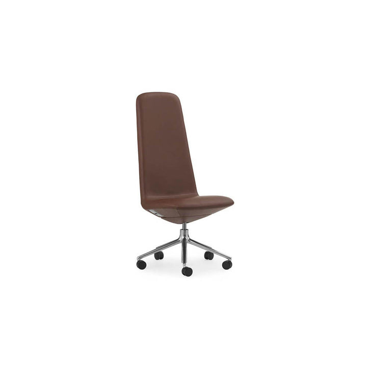Off Chair High 5W Gas Lift Aluminum Ultra Leather by Normann Copenhagen