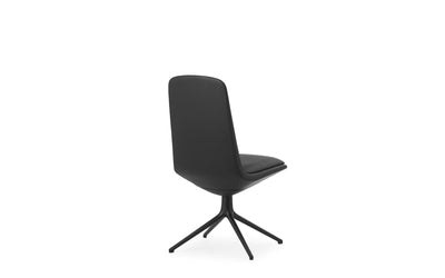 Off 4 Leg Black Aluminum With Cushion Ultra Leather Chair Low - Additional Image 3