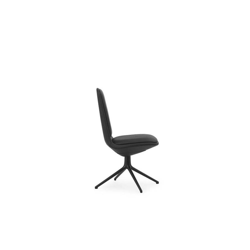 Off Chair Low 4L Black Aluminum With Cushion Ultra Leather by Normann Copenhagen - Additional Image 2