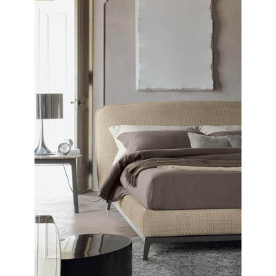 Oliver Woven Leather Bed by Flou Additional Image - 1