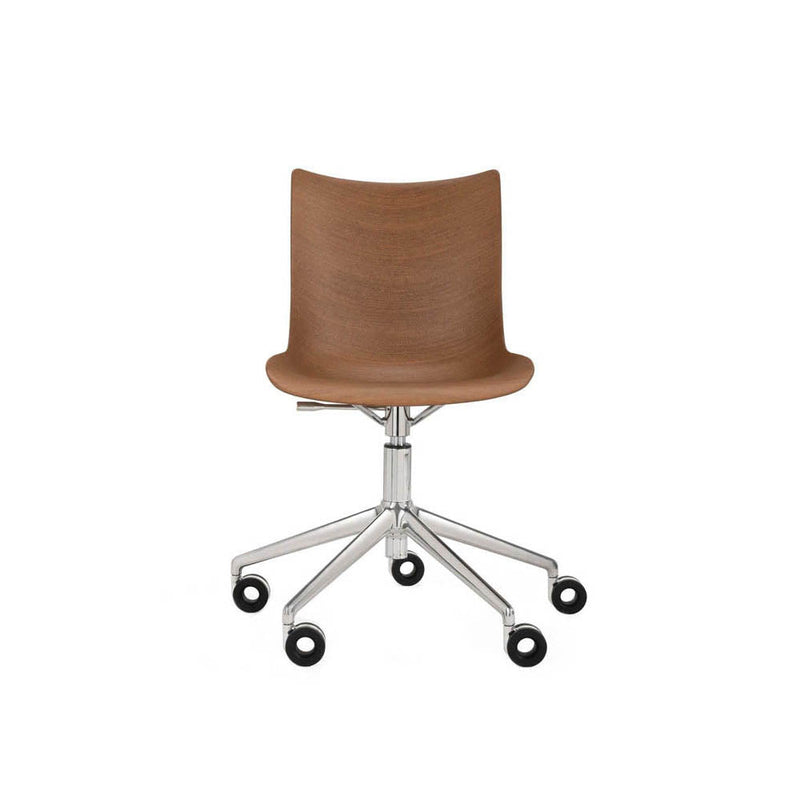 P/Wood Adjustable Height Desk Chair with Wheels by Kartell - Additional Image 1