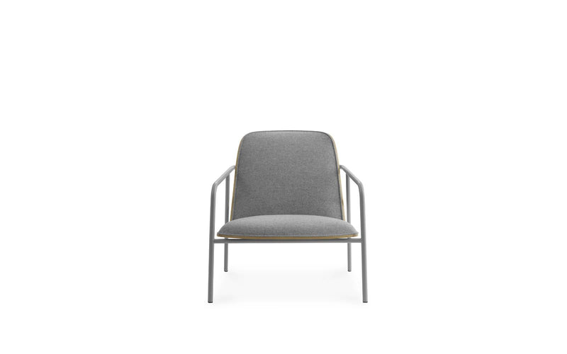 Pad Grey Steel Oak/Synergy Low Lounge Chair - Additional Image 1
