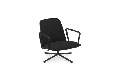 Pad Swivel Black Alu Black/Oceanic Low Lounge Chair