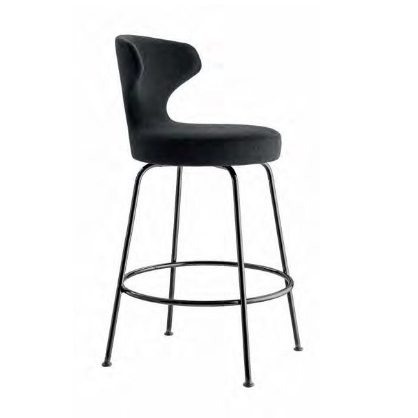 Quick Ship Papilio Bar and Counter Stool by B&B Italia